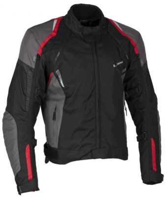 LUCAS red - pánska textilná moto bunda