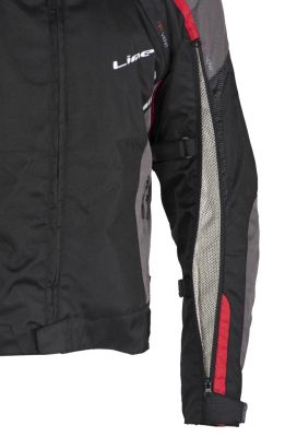 LUCAS red - pánska textilná moto bunda