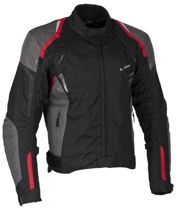 LUCAS red - pánska textilná moto bunda