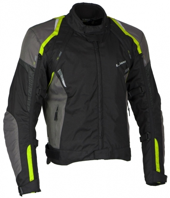 LUCAS yellow - pánska textilná moto bunda