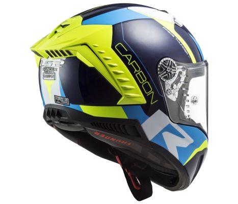 Thunder C Carbon FF805 Racing 1 Gloss Blue H-V Yellow