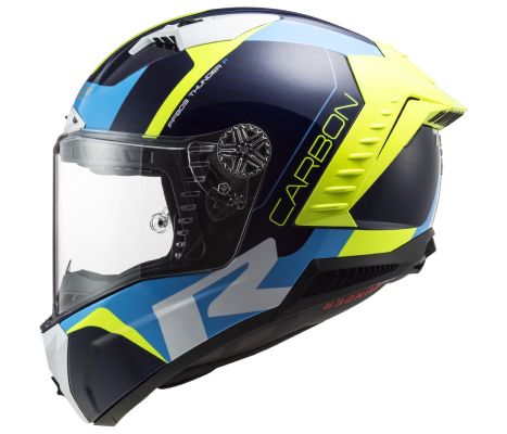 Thunder C Carbon FF805 Racing 1 Gloss Blue H-V Yellow