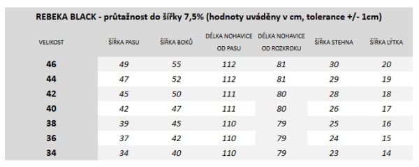 REBEKA KEVLAR JEANS - čierne