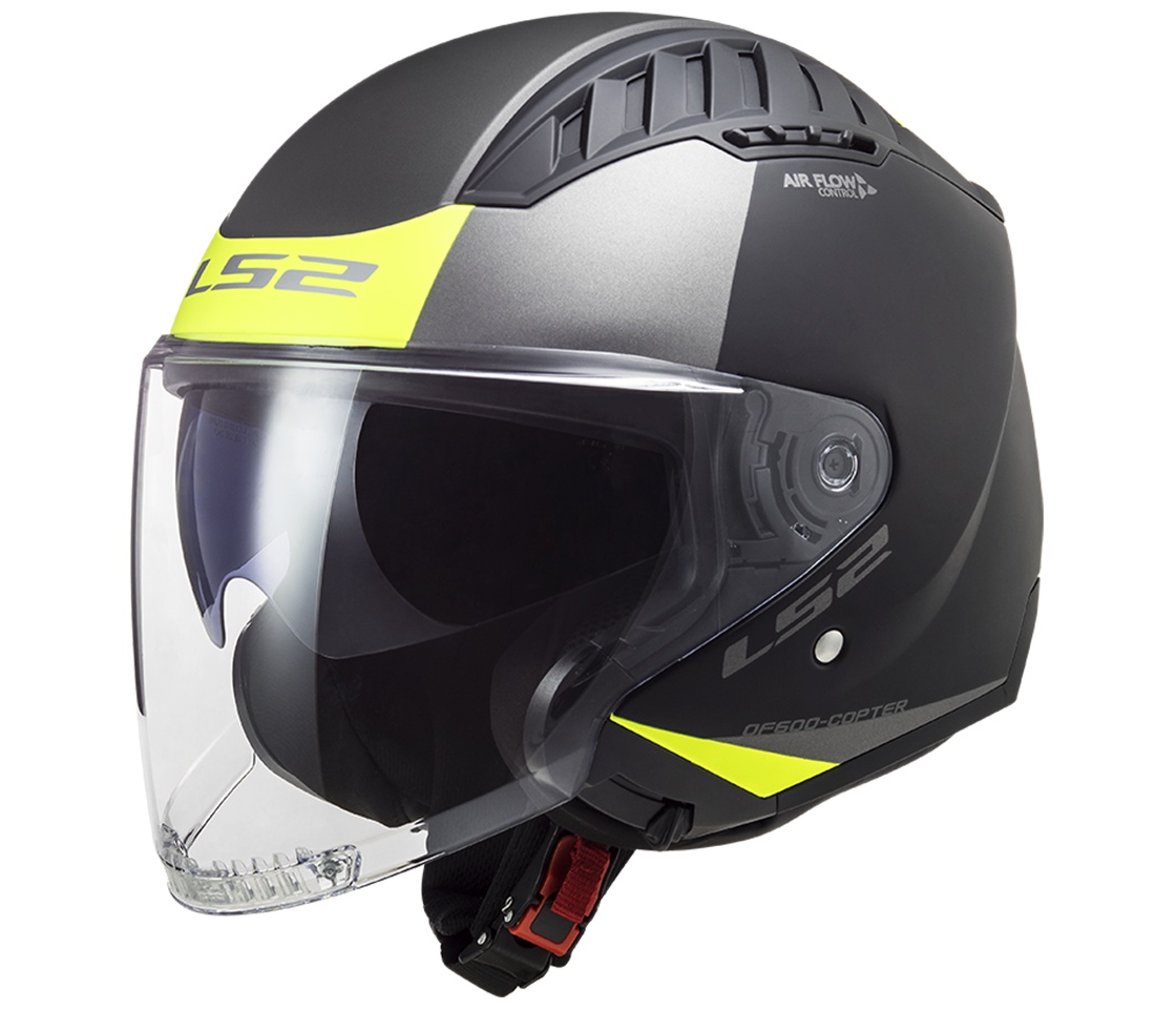 OF600 Copter II Urbane Matt Black H-V Yellow
