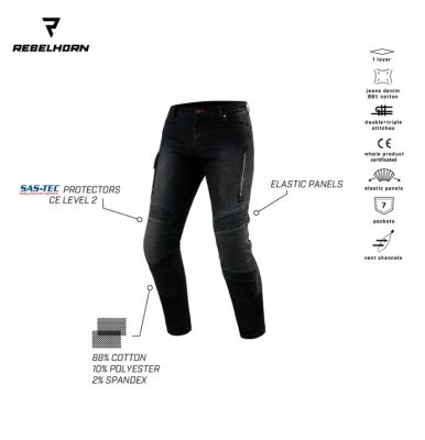 Kevlárove rifle Vandal Black dlhá dĺžka