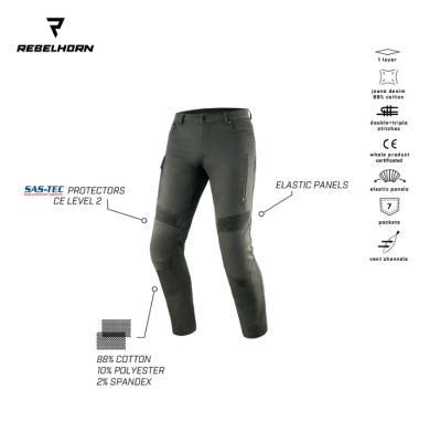 Kevlárove rifle Vandal Twill Olive dlhá dĺžka