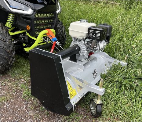 ATV predný mulčovač 100cm s motorem HONDA GX 270, farba strieborná
