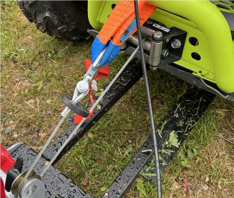 ATV predný mulčovač 100cm s motorem HONDA GX 270, farba strieborná