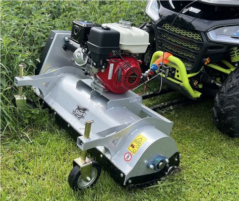 ATV predný mulčovač 100cm s motorem HONDA GX 270, farba strieborná