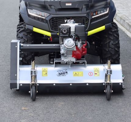 ATV predný mulčovač 100cm s motorem HONDA GX 270, farba strieborná