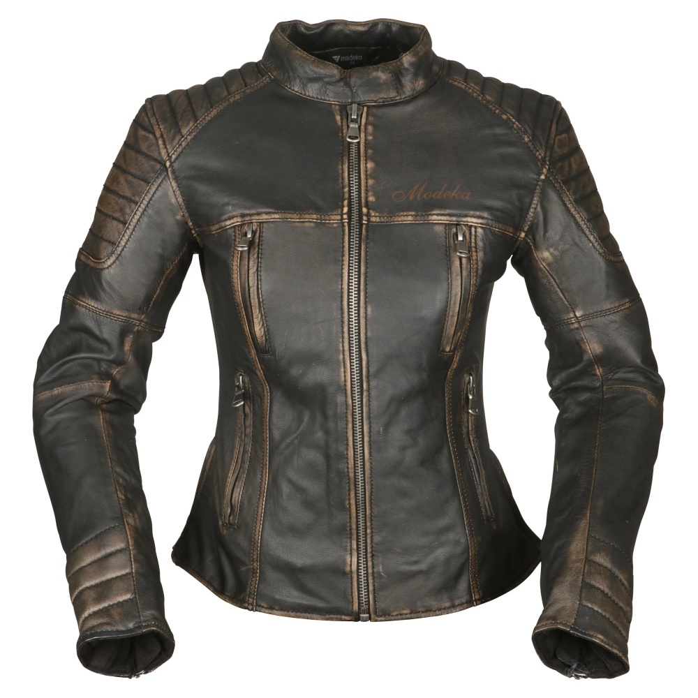 Kalea Lady kožená dámska moto bunda Vintage