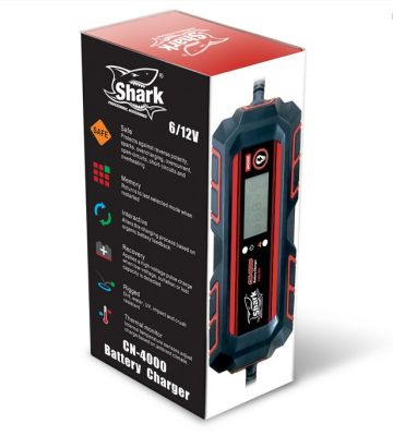 Nabíjačka batérií SHARK CN-4000, 6/12V, IP54, 4A DC