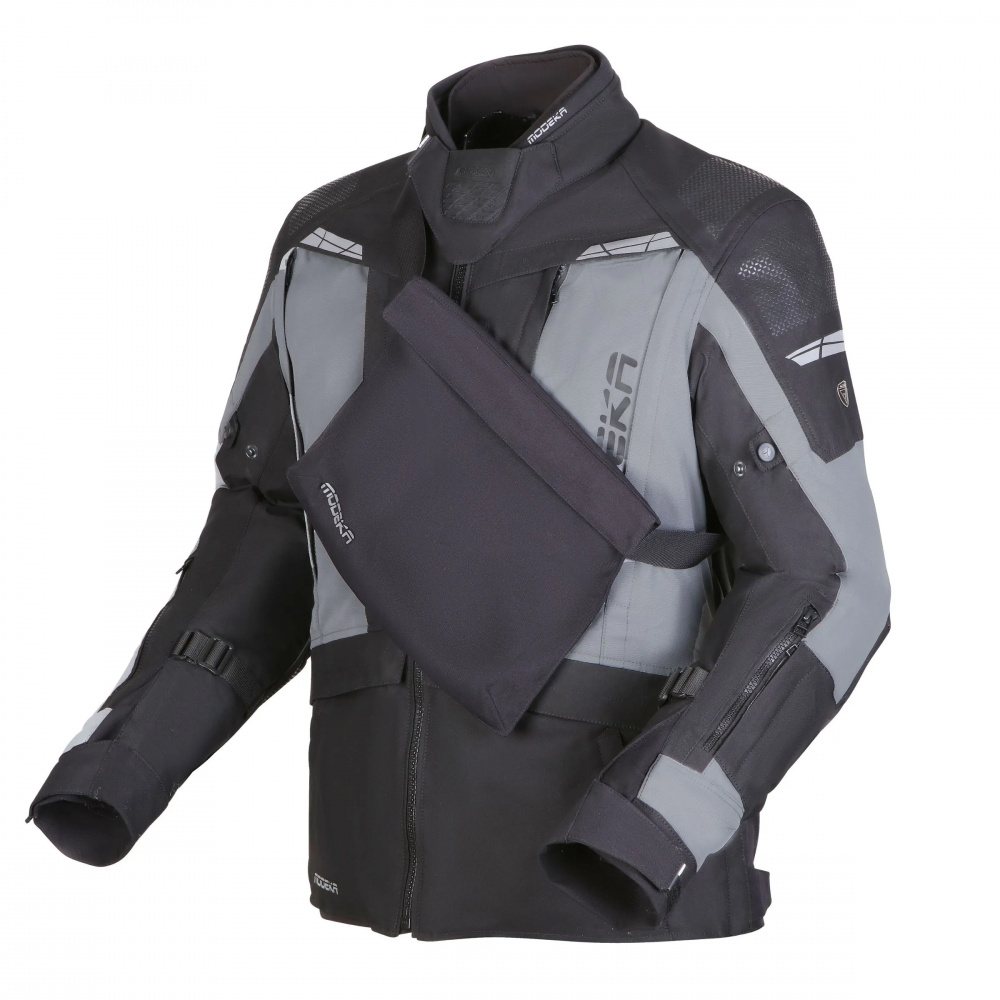 textilná bunda Hydron čierno šedá