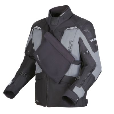 textilná bunda Hydron čierno šedá