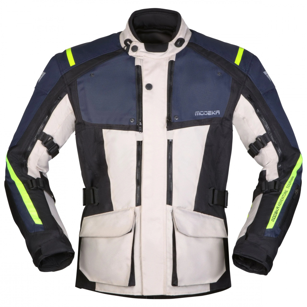 TEXTILNÁ BUNDA VARUS popolavá modrá