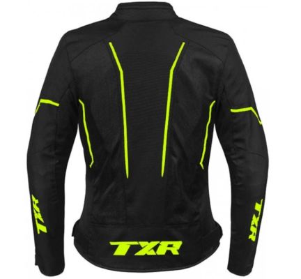 Dámska bunda na motorku Aero čierno-žltá