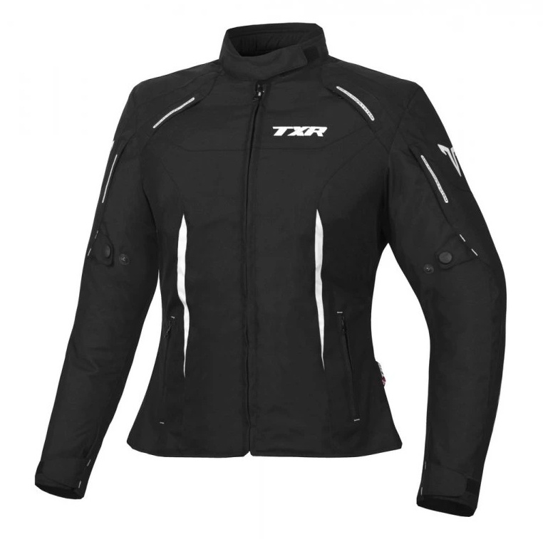 Dámska bunda na motorku Elisa čierno-biela