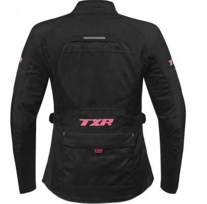 Dámska bunda na motorku Visper čierno-ružová