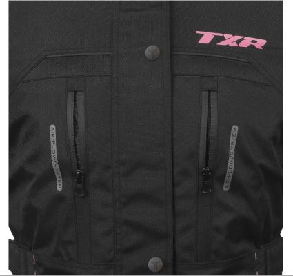 Dámska bunda na motorku Visper čierno-ružová