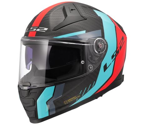 FF811 Vector II Carbon GRID Matt Red Cyan