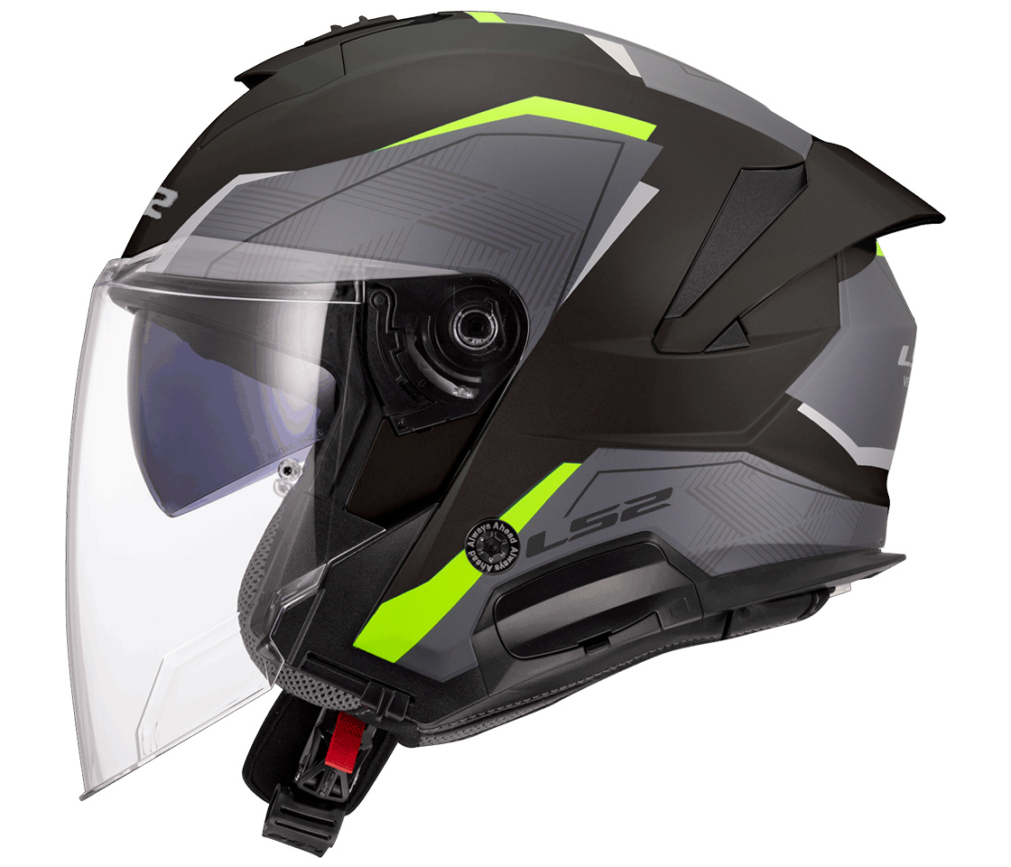 OF618 VERSO II AIR Matt Black H-V Yellow