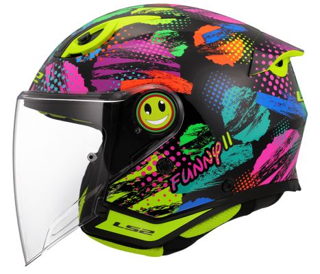 OF622 FUNNY II JOY Gloss Black detská prilba