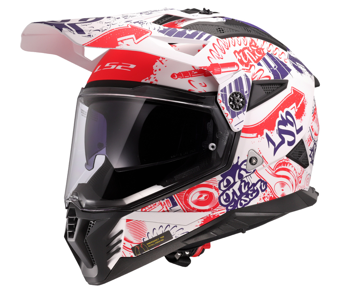 MX702 PIONEER II FANTASY Matt White Red Blue