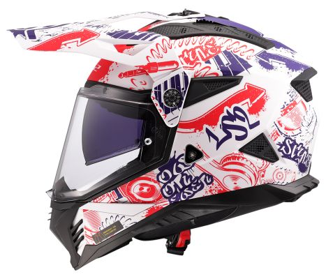 MX702 PIONEER II FANTASY Matt White Red Blue