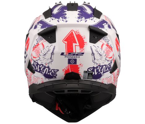 MX702 PIONEER II FANTASY Matt White Red Blue