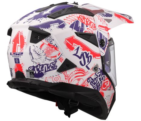 MX702 PIONEER II FANTASY Matt White Red Blue