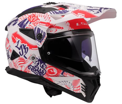 MX702 PIONEER II FANTASY Matt White Red Blue