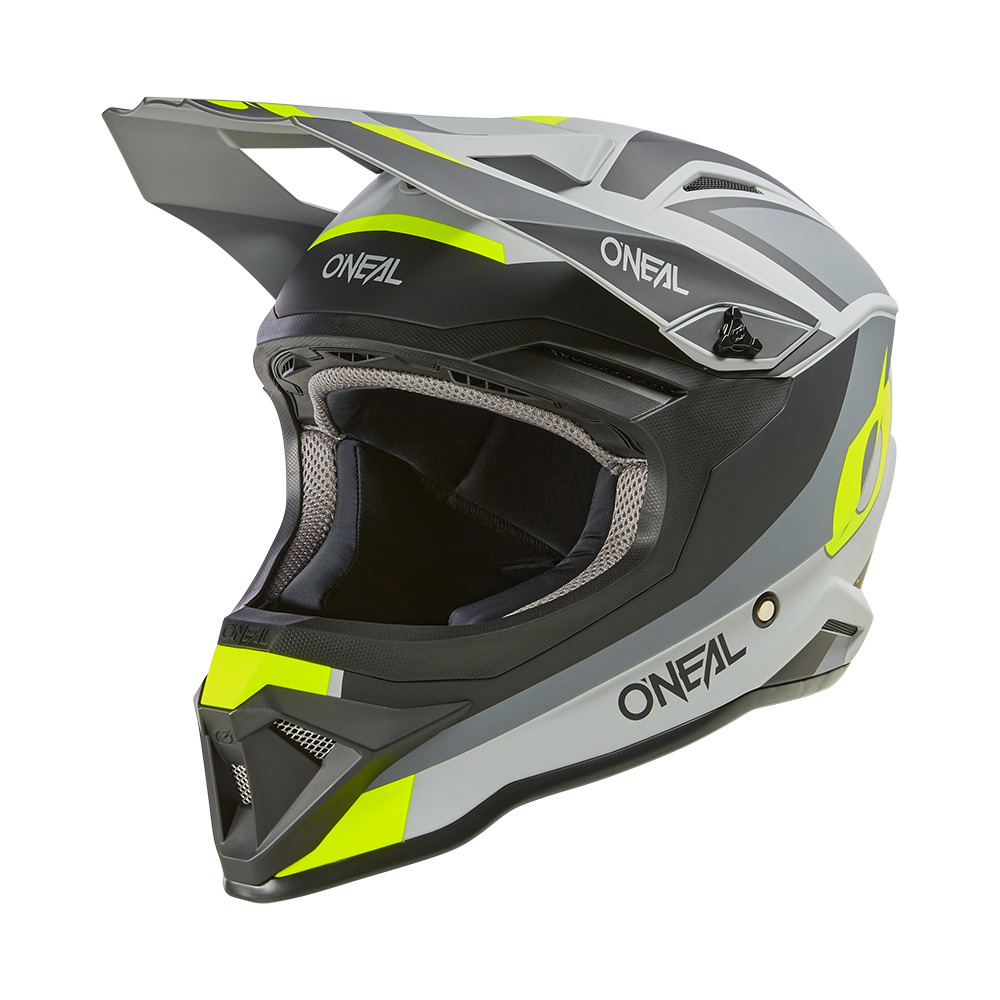Prilba 1SRS STREAM black/neon yellow detská