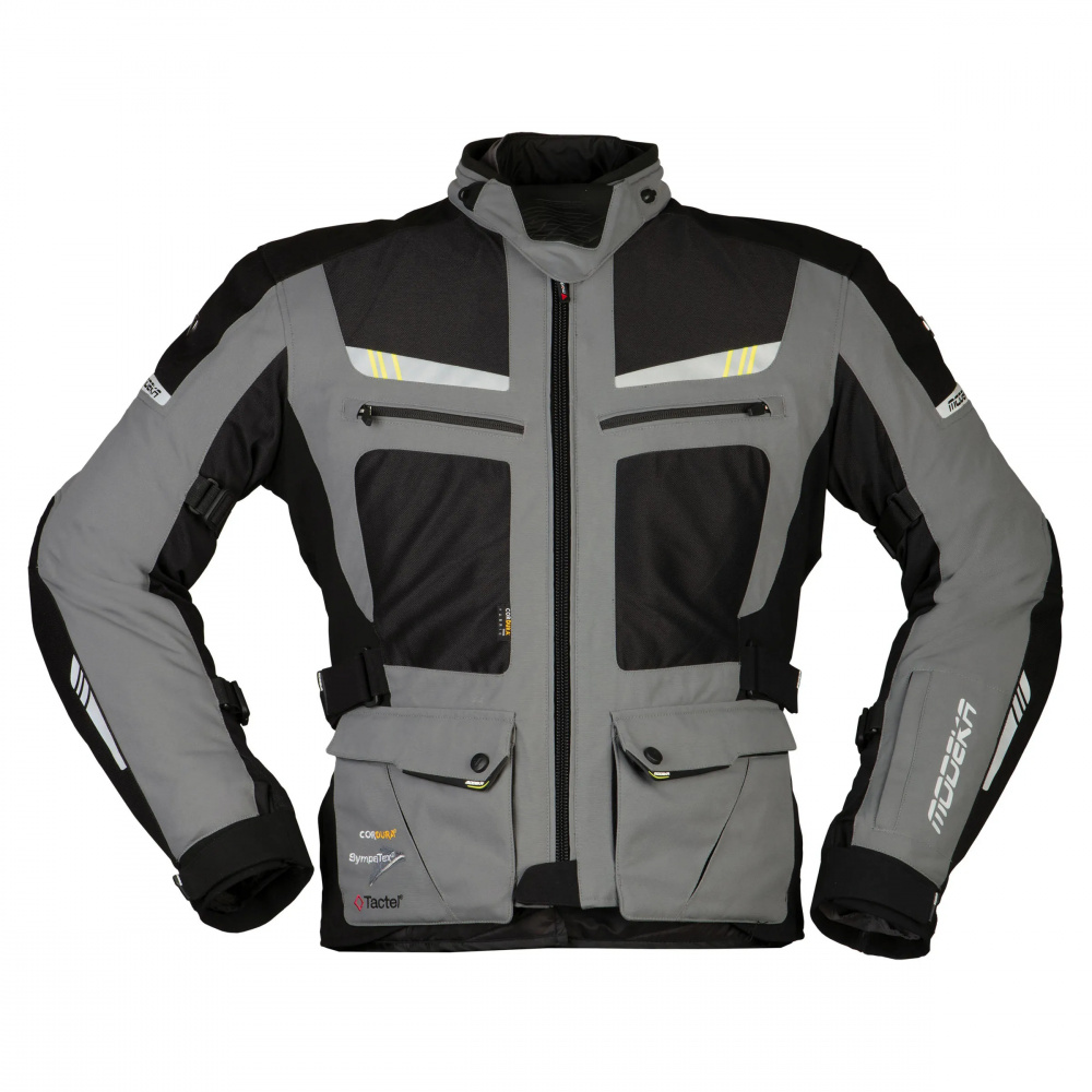 AFT Air motocyklová bunda tmavo šedá/čierna