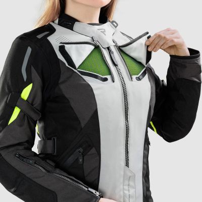 Dámska bunda Hiker IV black/grey/fluo yellow