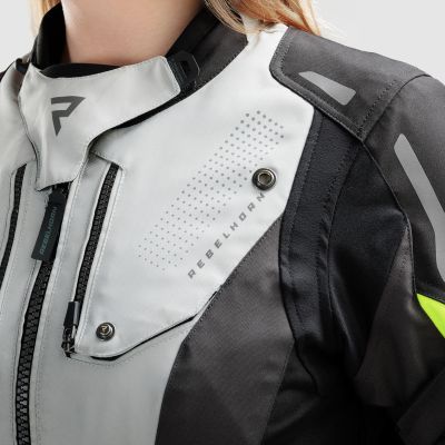 Dámska bunda Hiker IV black/grey/fluo yellow