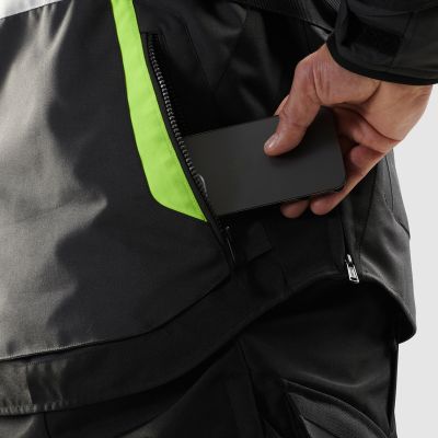 Pánska bunda Hiker IV black/grey/ neon yellow