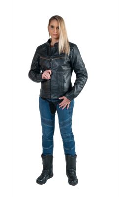BORA kožená dámska moto bunda