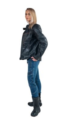 BORA kožená dámska moto bunda
