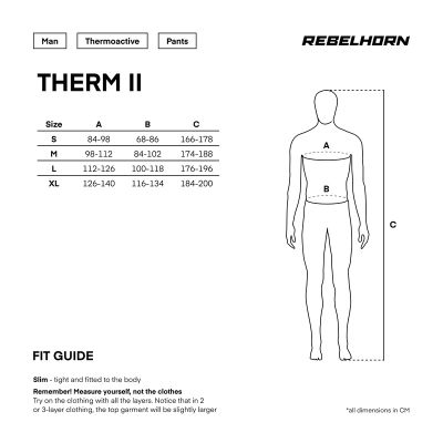 Termo-nohavice Therm II black