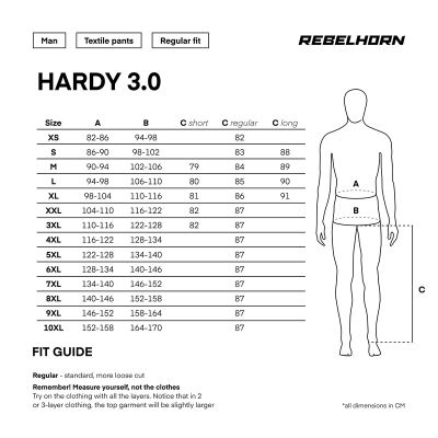 Nohavice HARDY-3.0 black