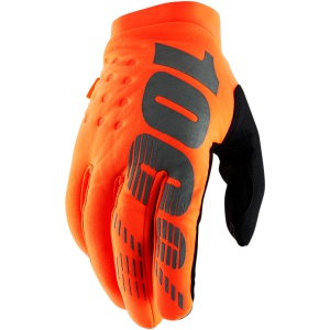 Brisker Gloves Fluo orange/black
