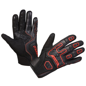 Motocyklové rukavice Dracon BLACK/RED